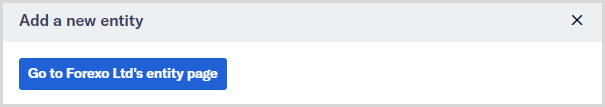 Confirmation message box displayed when a new company entity is successfully added to Maxsight.