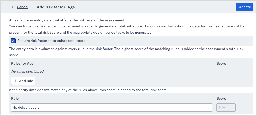 Add age risk factor to individual risk model