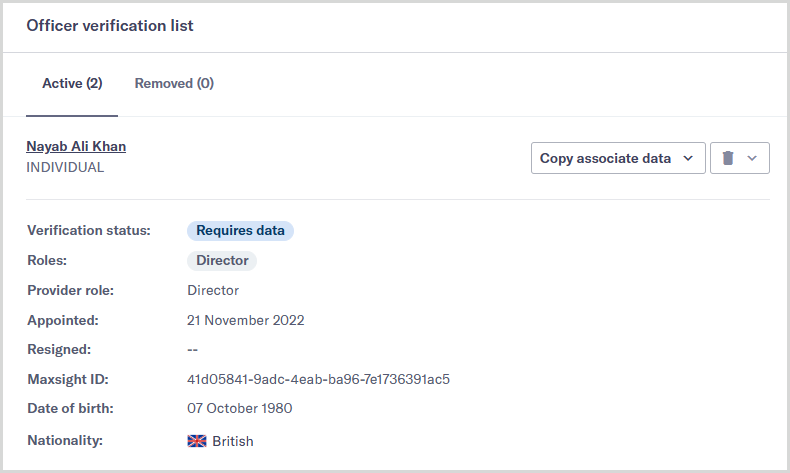 Officer_verification_list.png Officer verification list showing an individual active officer.
